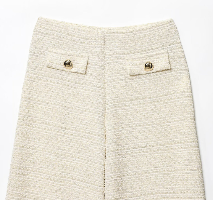 Marais Tweed Vest &amp; Wide Leg Trouser Set
