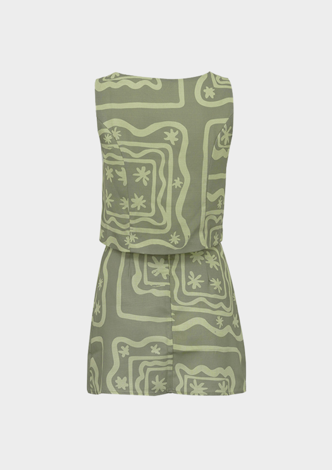 Sage Escape Vest &amp; Mini Skirt Set