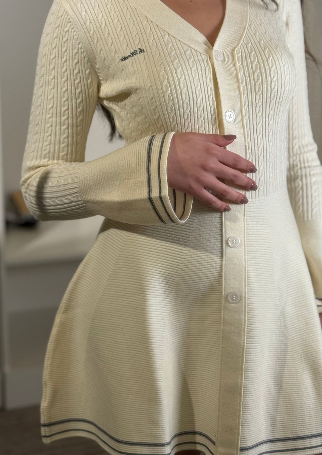 Cozy Flare Wool Mini Dress