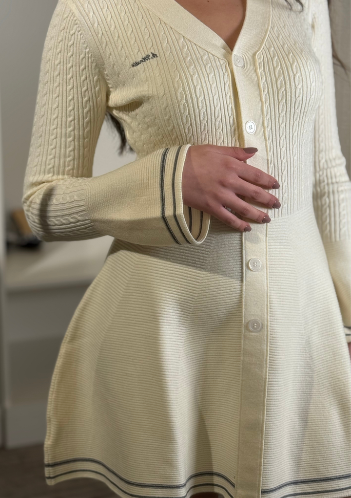 Cozy Flare Wool Mini Dress