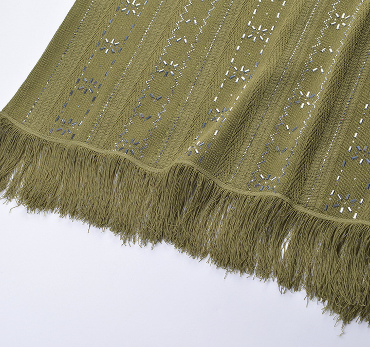Fringe Knit Maxi Set