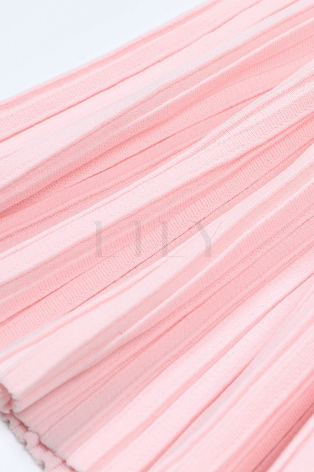 Chérie Knit Crystal Button Pleated Mini Dress