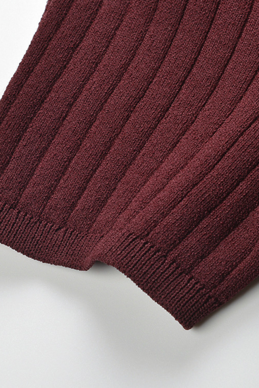 Luxe Viscose Button Down Knit Maxi Dress In Burgundy