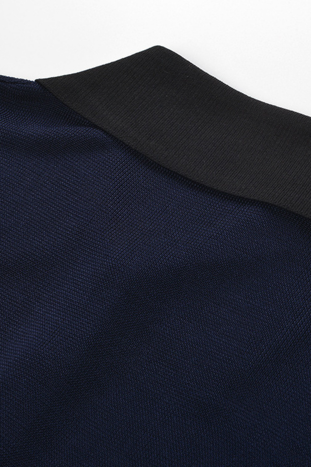 Contrast Elegance Viscose Knit Slim Bodysuit Top