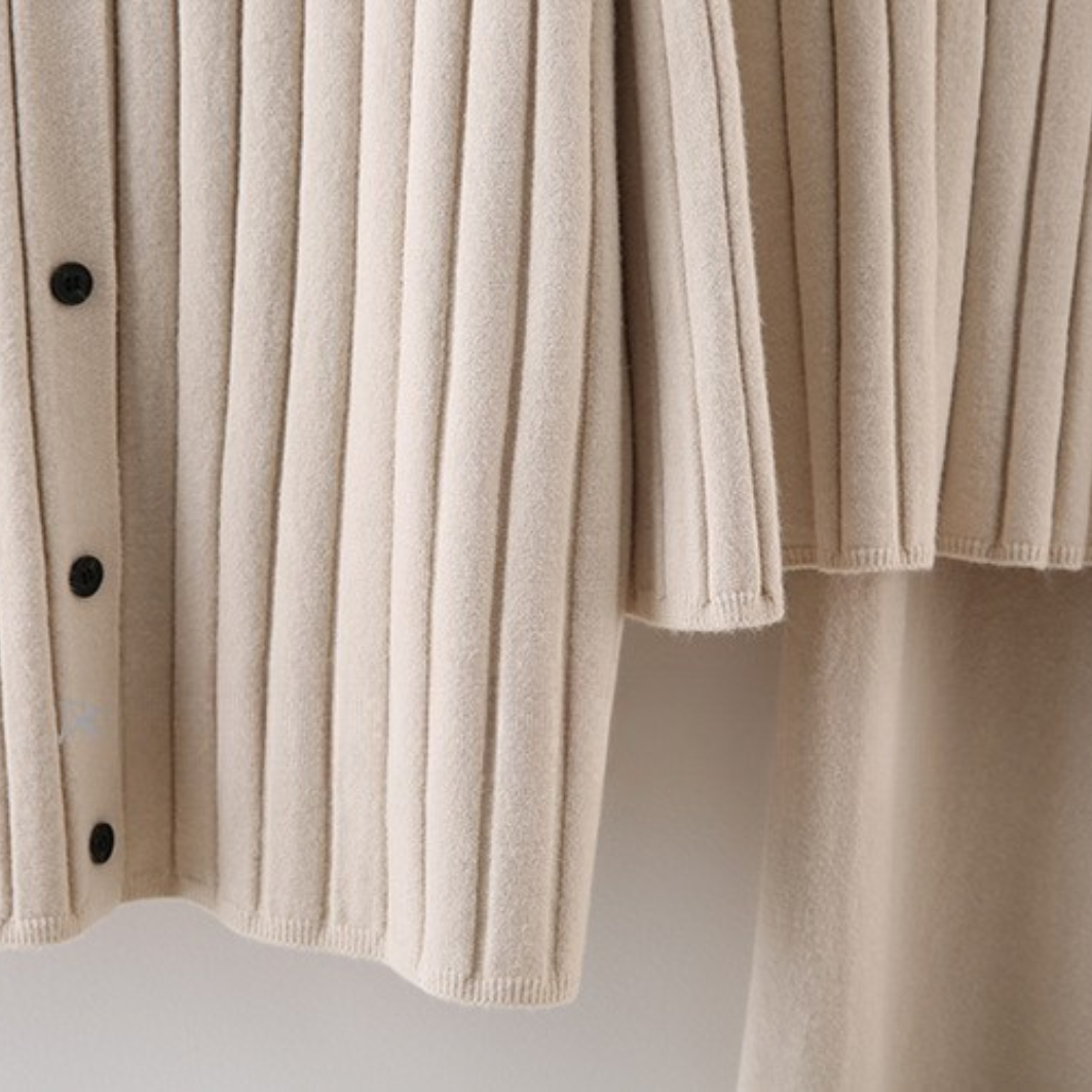 Comfy JANE Ribbed KNIT 3 piece Set