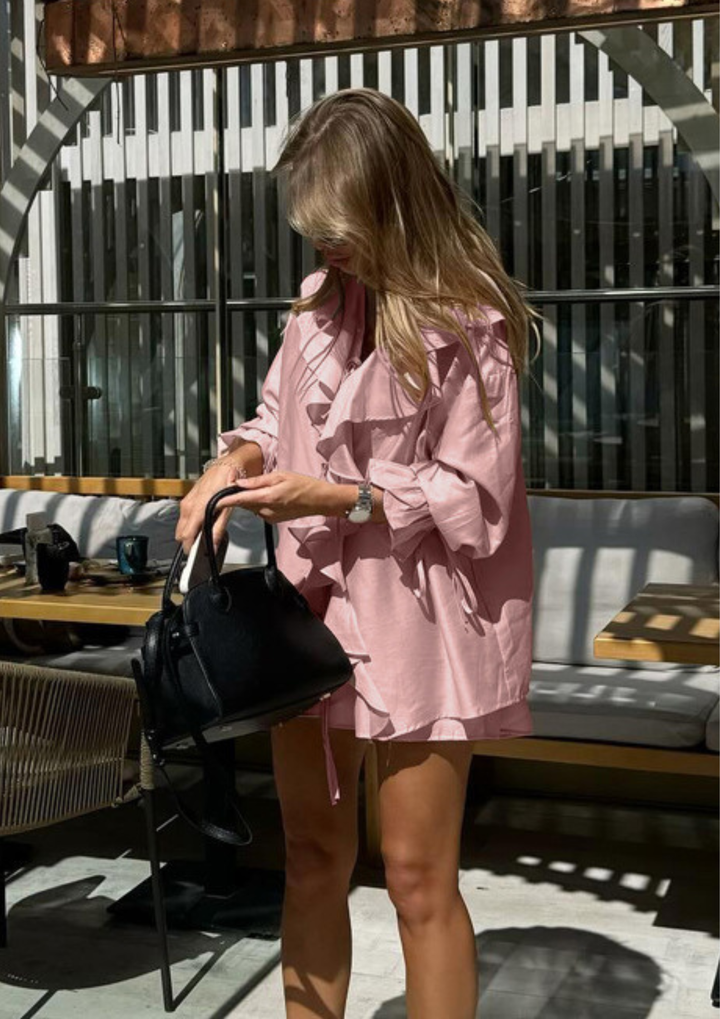 Luna Ruffle Tie Two Piece Set