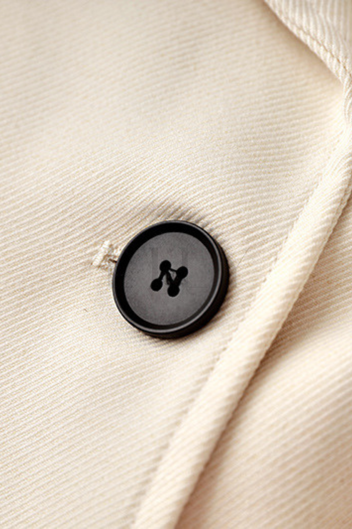 Classic Belted Fall Lapel Collar Adjustable Cuff Long Coat