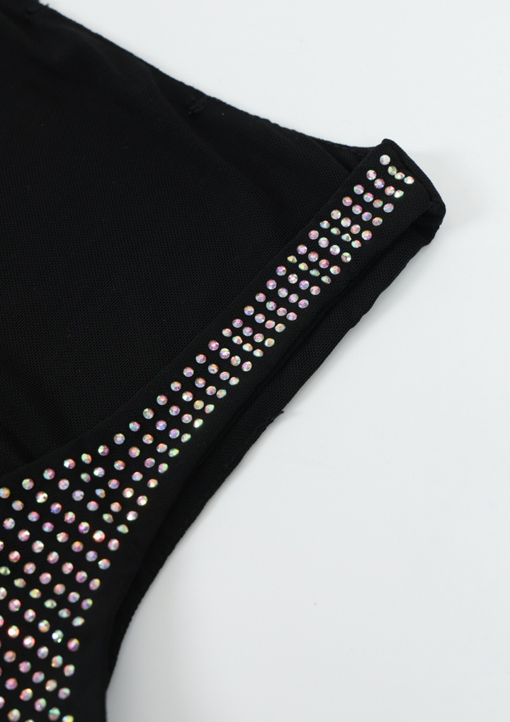 Aurora Crystal Mesh Maxi Dress