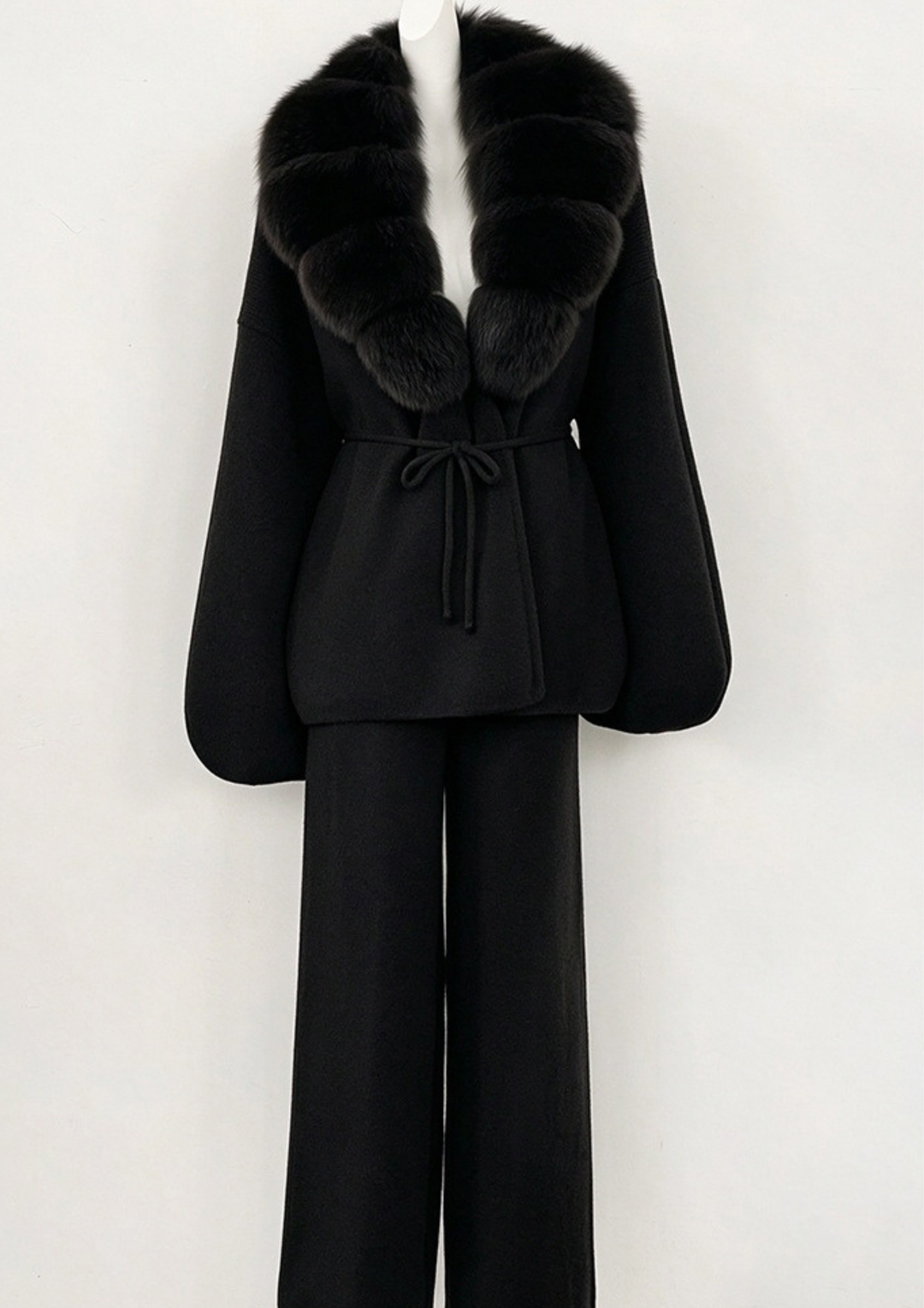 Soft Knit Fluff Fur Set