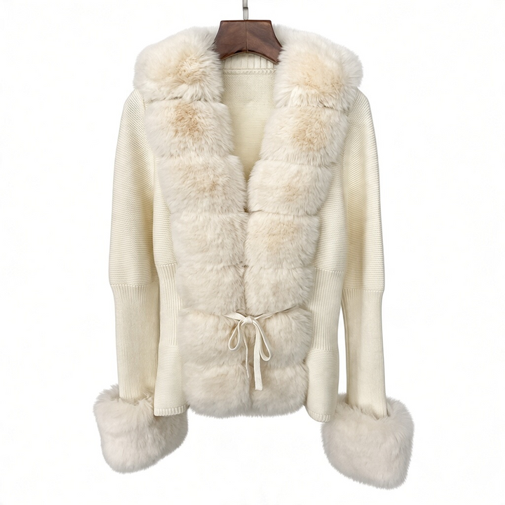 Jane Luxe Fur Knit Coat