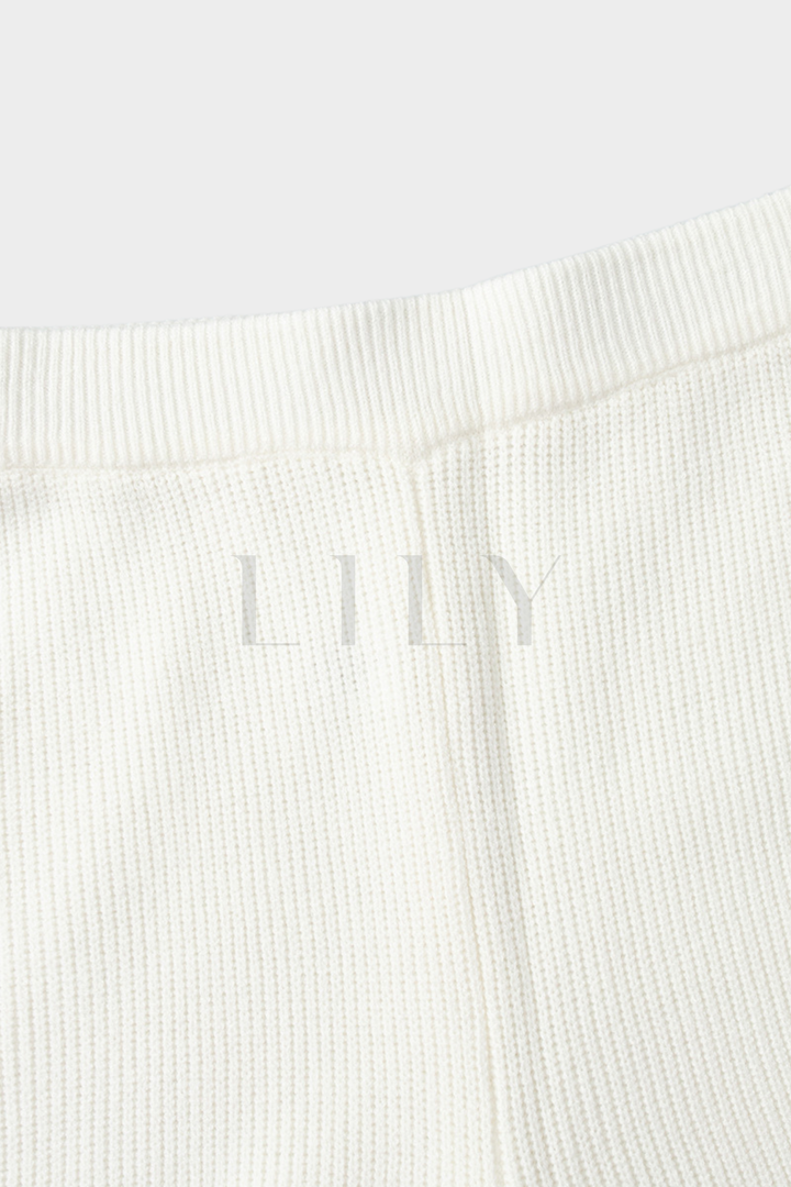 Comfy Ribbed Lapel Wide Leg Knit Set