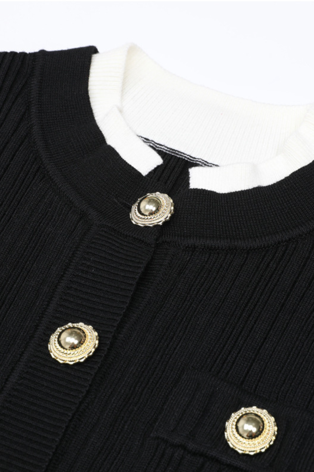 Majestic Knit Contrast Cuffs Sculpted Waist  Maxi Dress