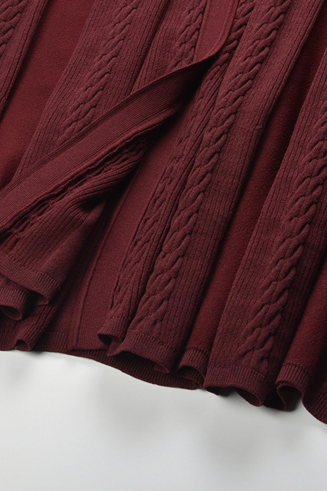 Luxe Viscose Button Down Knit Maxi Dress In Burgundy