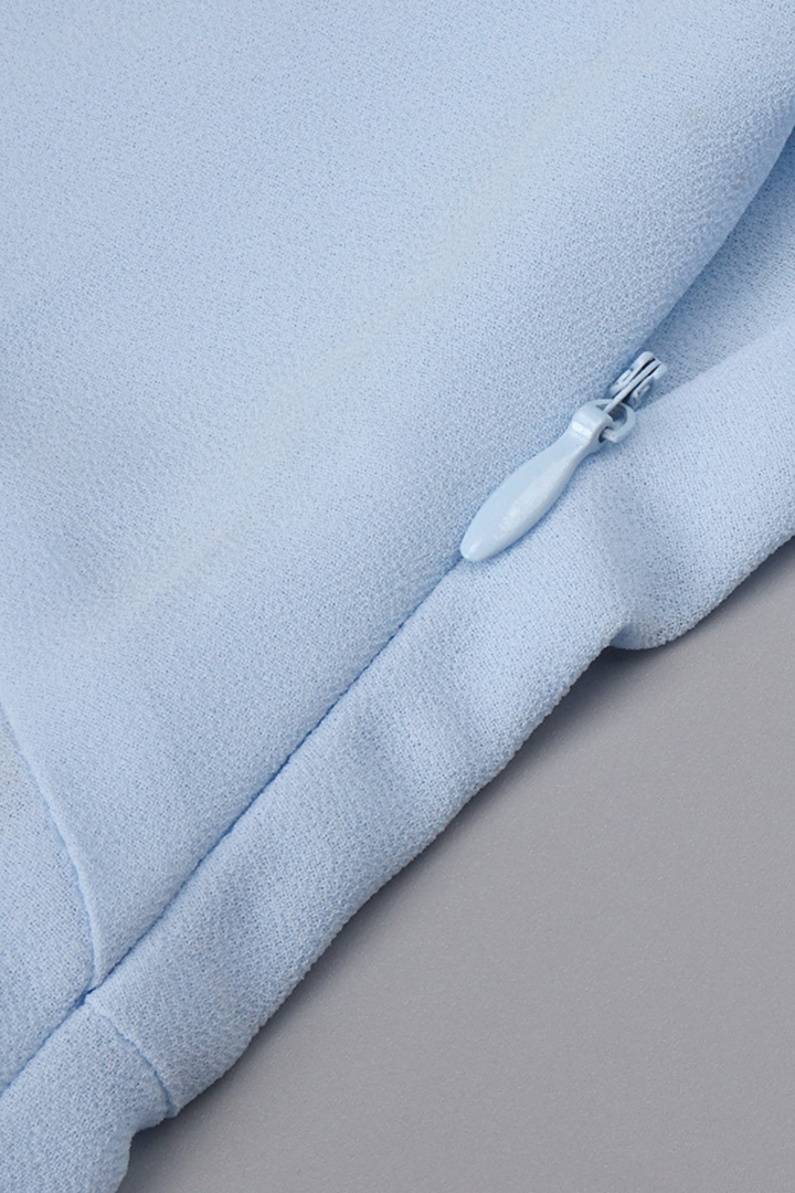 Skyla Sheer Drape Off SHoulder Maxi Dress