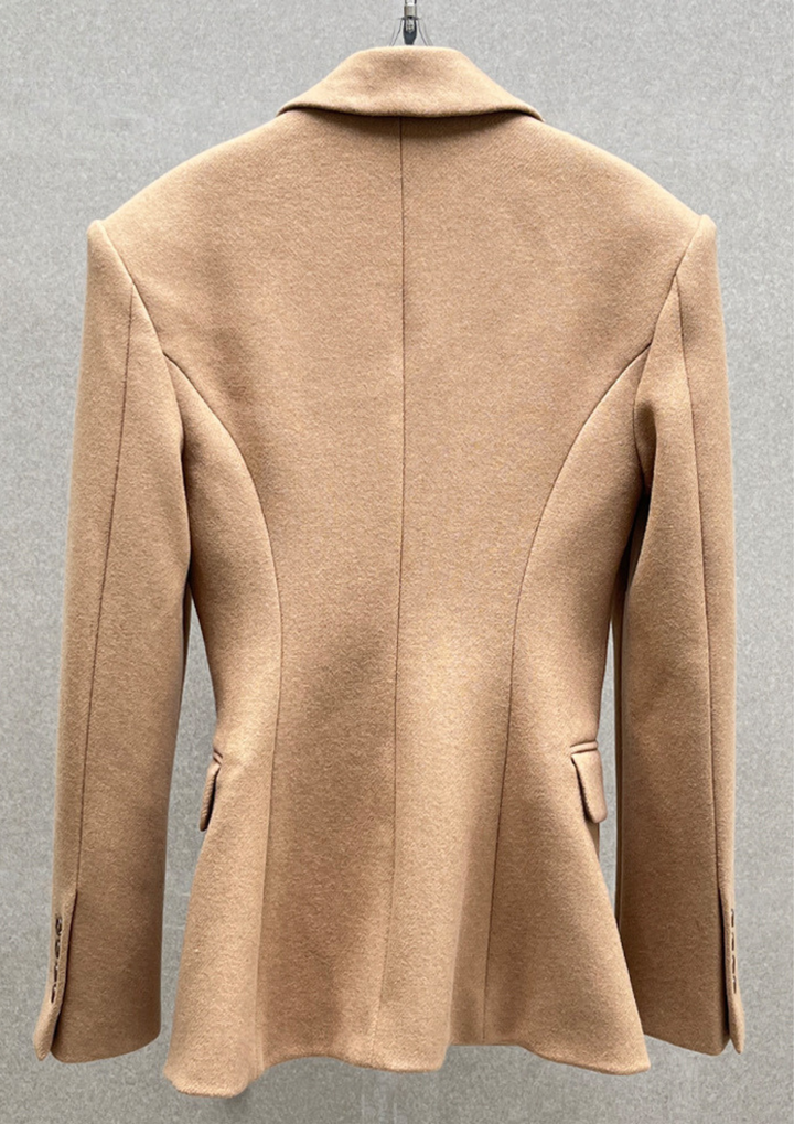 Chic Sculpted Wool Blazer