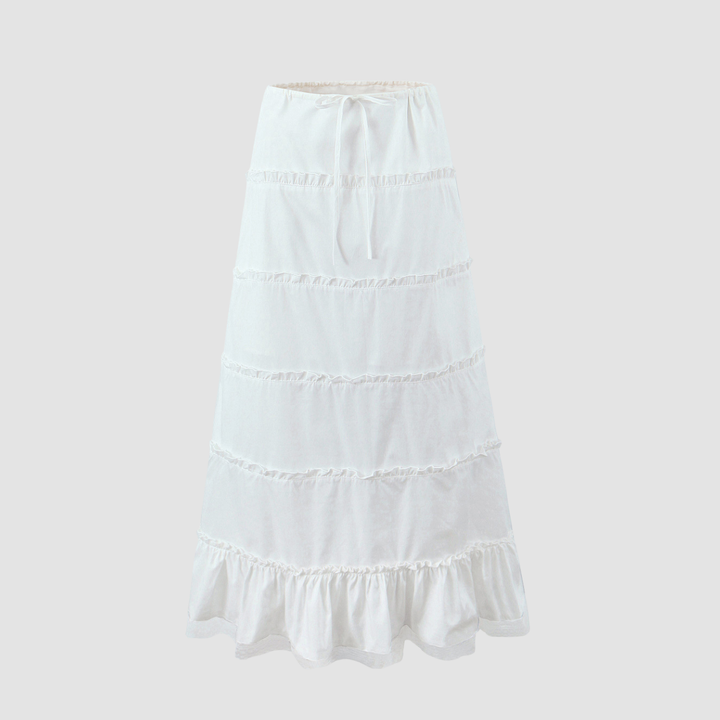 Lace Corset  Ruffle Skirt Set