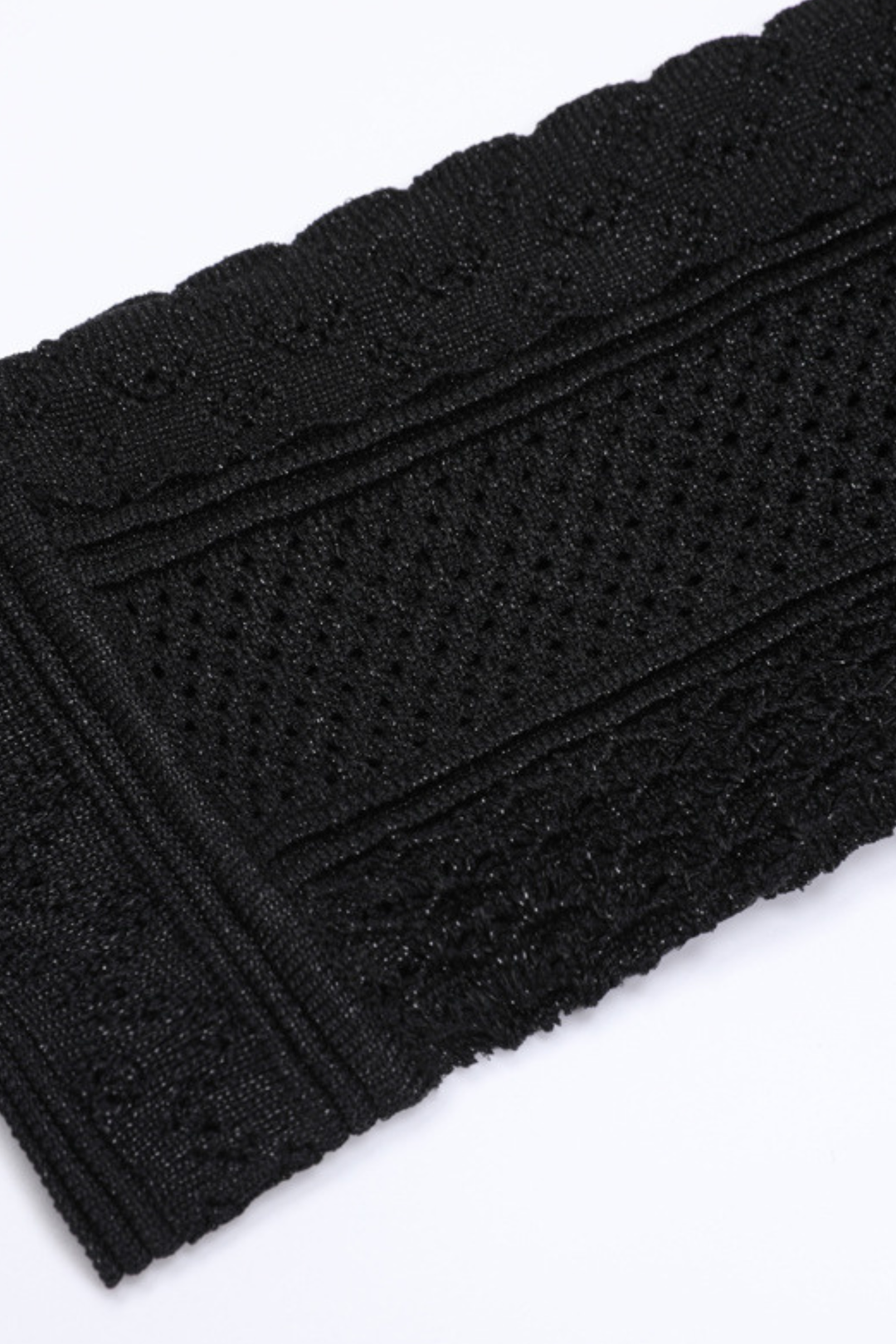 Pearl Luxe Buttoned Textured Knit Maxi Skirt Set