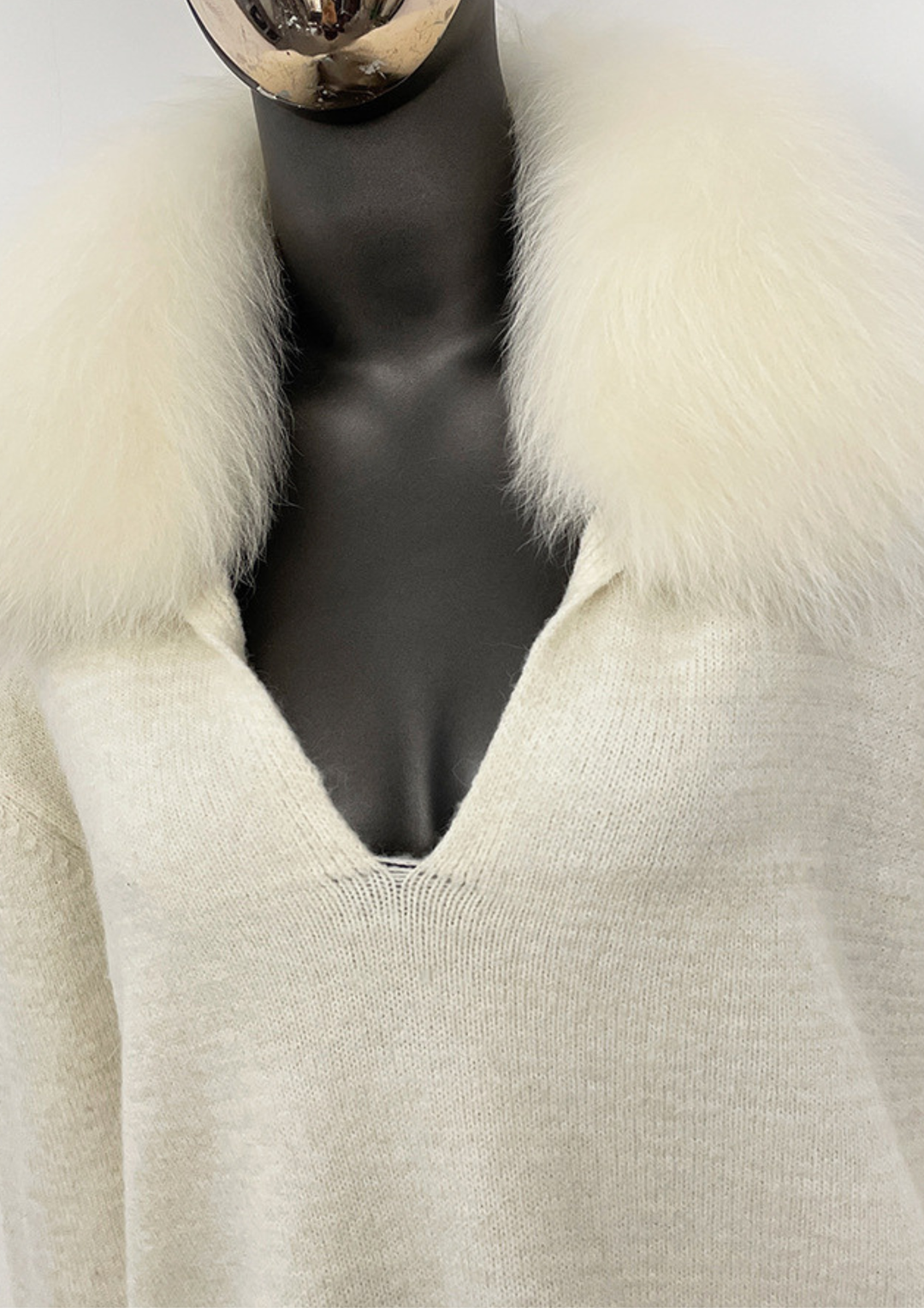 Serena Fur Collar Knit Set