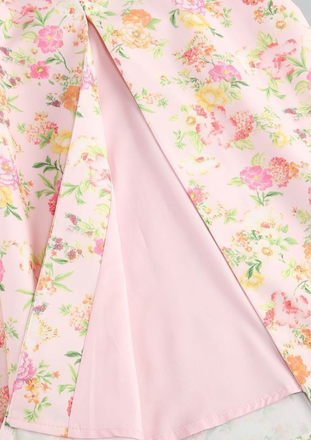 Serena Fishbone Lace Up Maxi Dress – Pink Floral