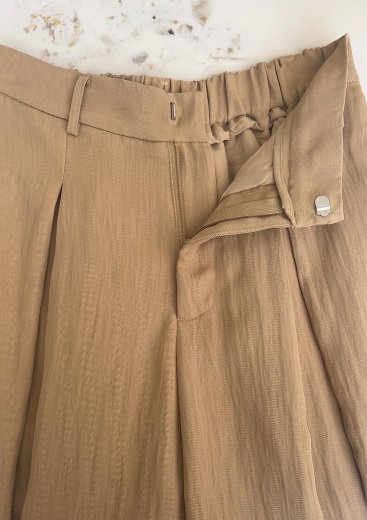 Sole Draped High Waist Vest Set