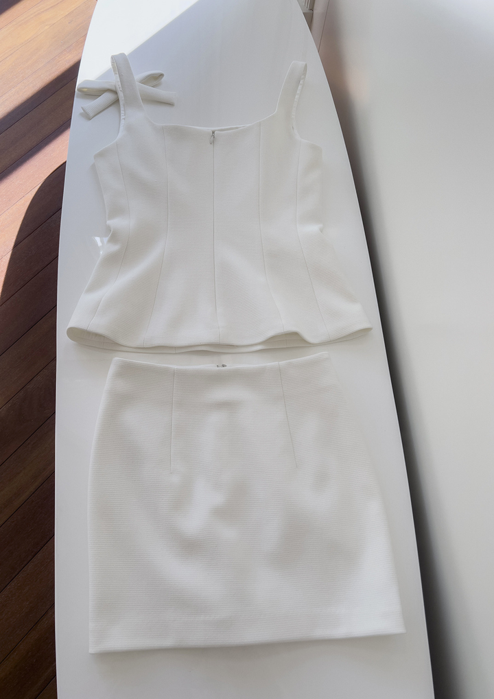 Ivory Bow Embellished Mini Set