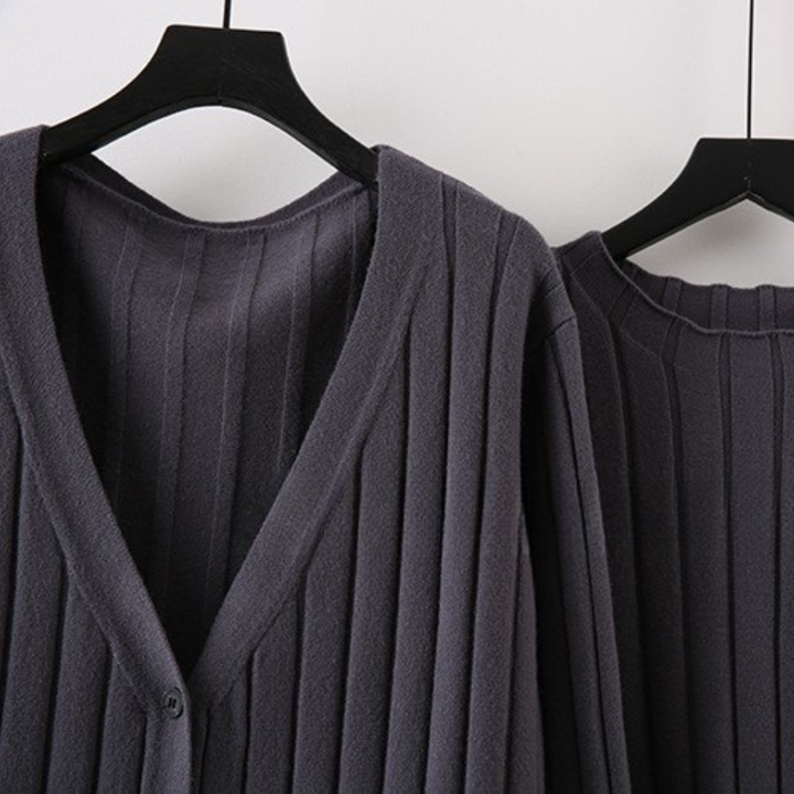 Comfy JANE Ribbed KNIT 3 piece Set