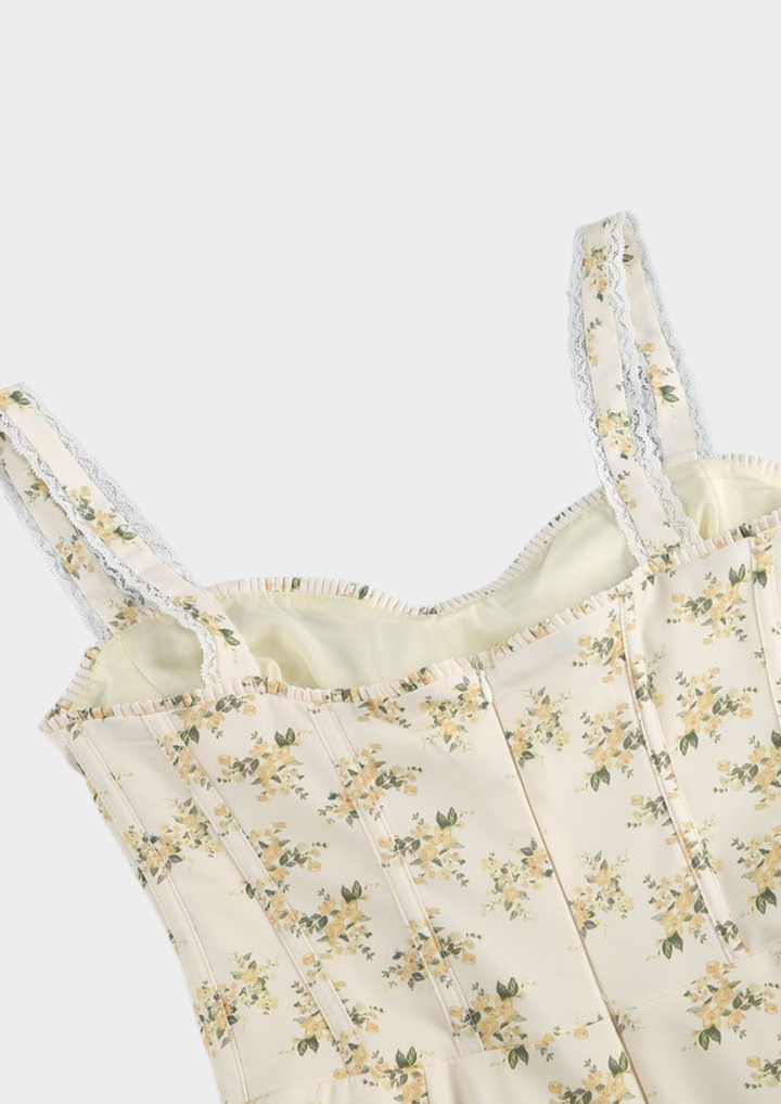 Luna Bloom Floral Maxi Dress – Butter Yellow