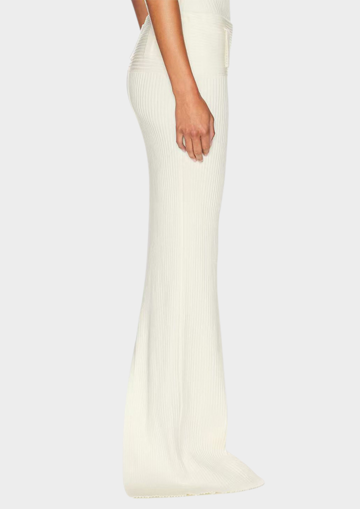 Éliana Wool Knit Polo Bodysuit & Skirt Set