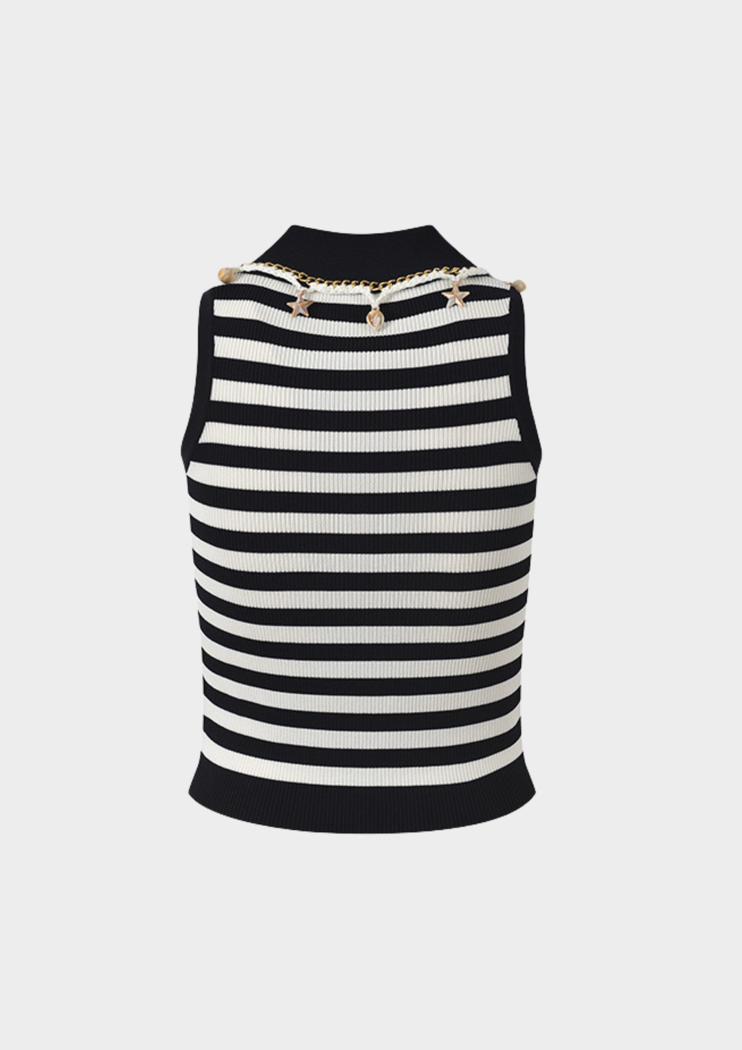 Nautical Charm Striped Knit Tank
