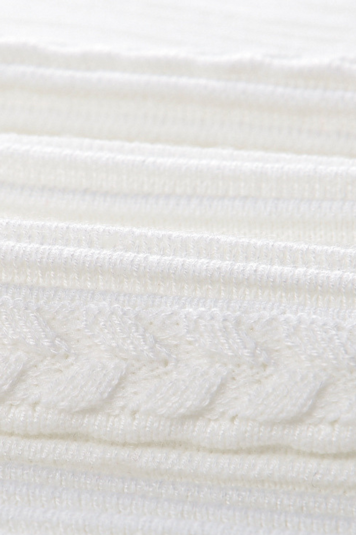 Fall Ribbed Knit Wool Maxi Skirt Set