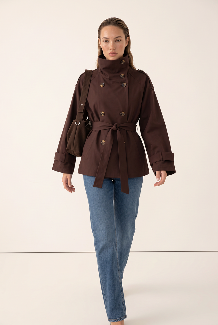 Elara Belted Trench Jacket
