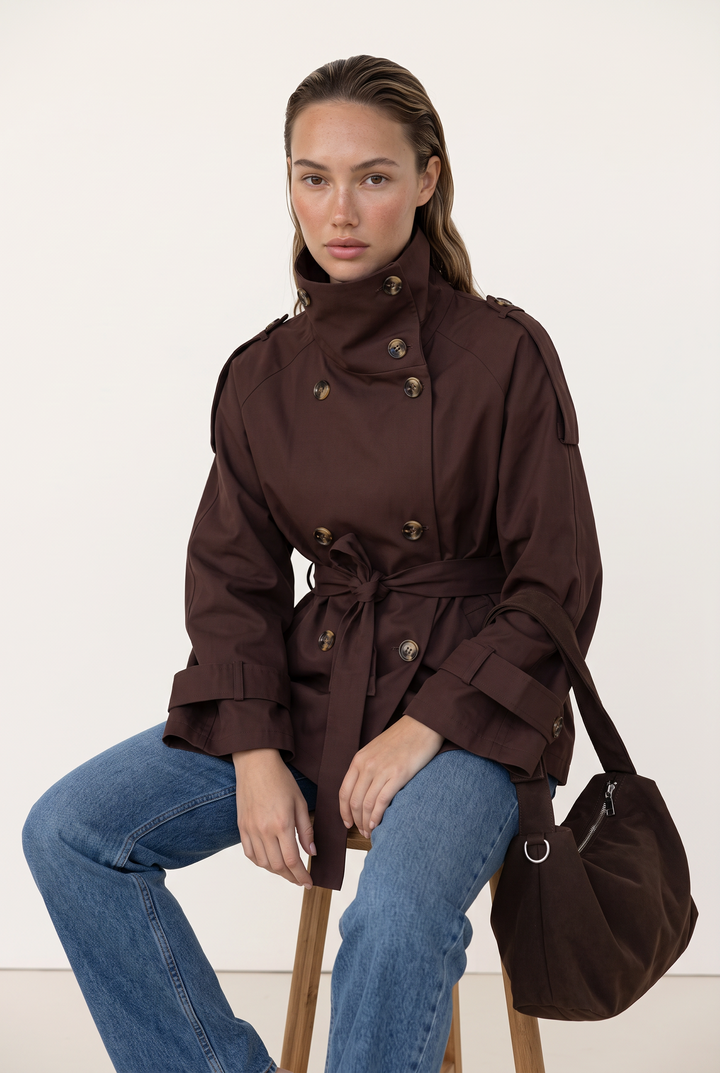 Elara Belted Trench Jacket