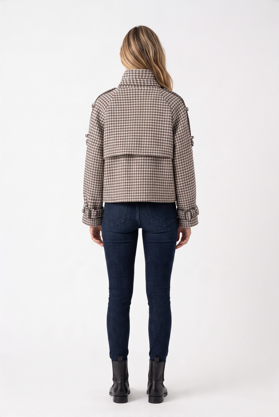 Elara Houndstooth Jacket