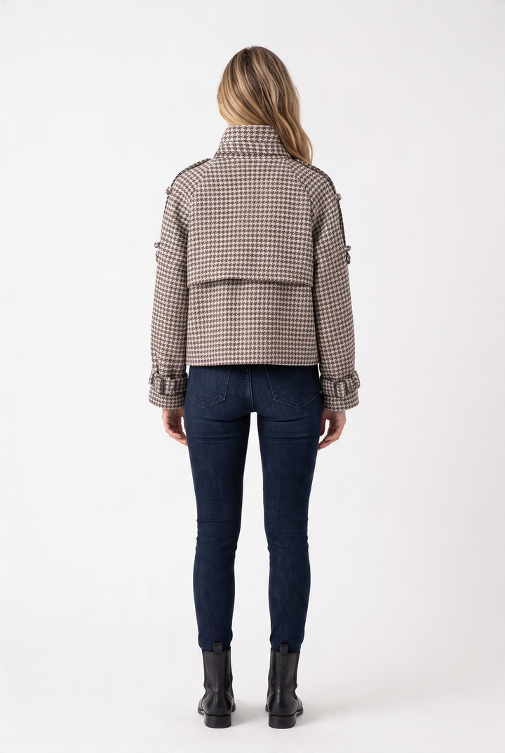 Elara Houndstooth Jacket