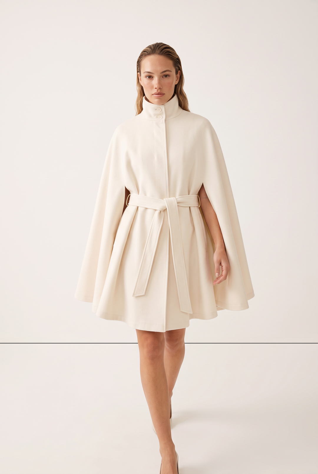Celeste Belted Cape Coat