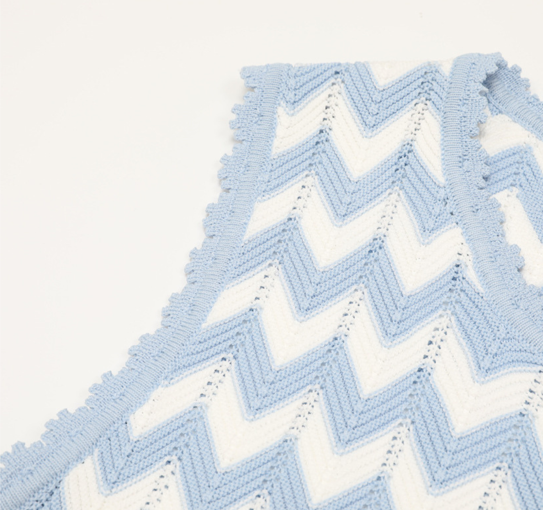 Chevron Knit Two-Piece Set