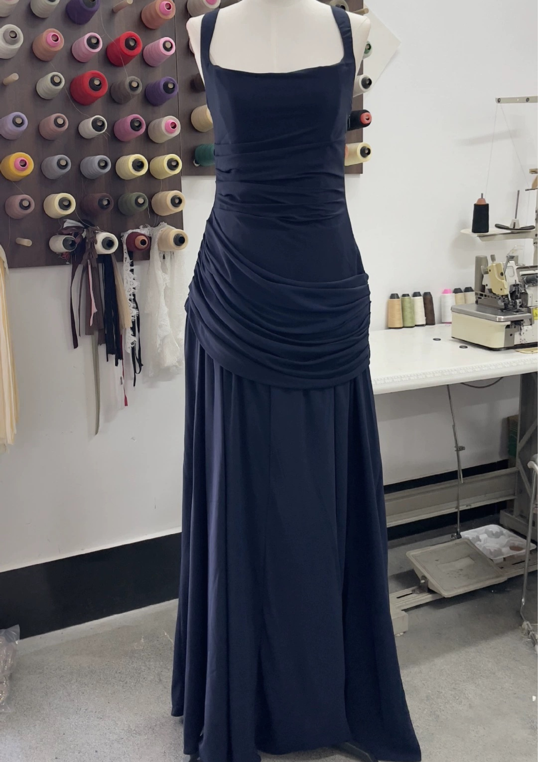 Celeste Ruched Corset Maxi Dress