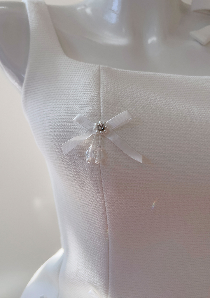 Ivory Bow Embellished Mini Set