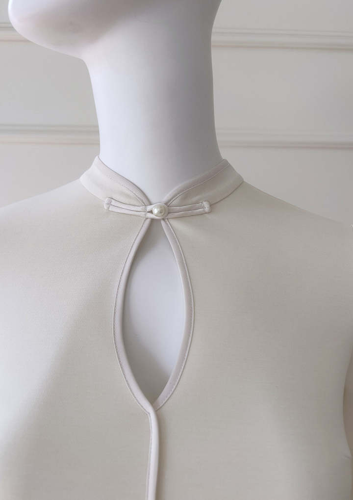 Champagne Pearl Lace Harmony Gown Set