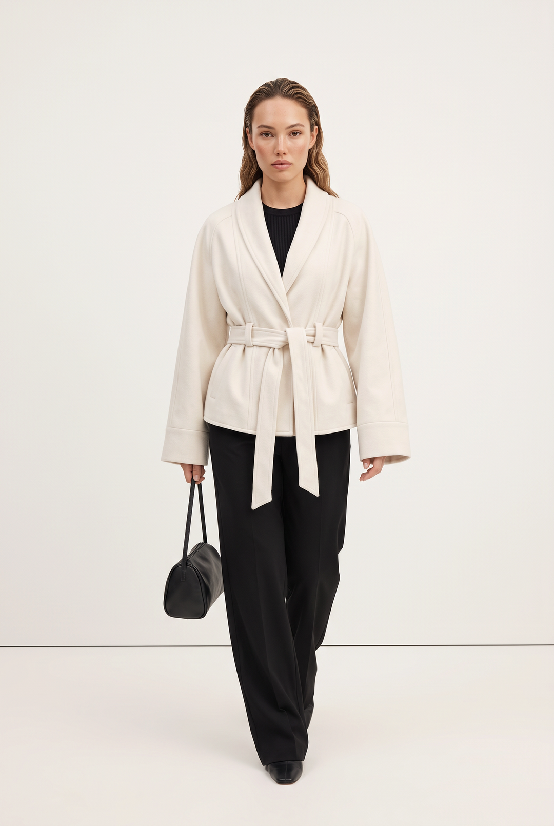 Elise Suede Belted Jacket