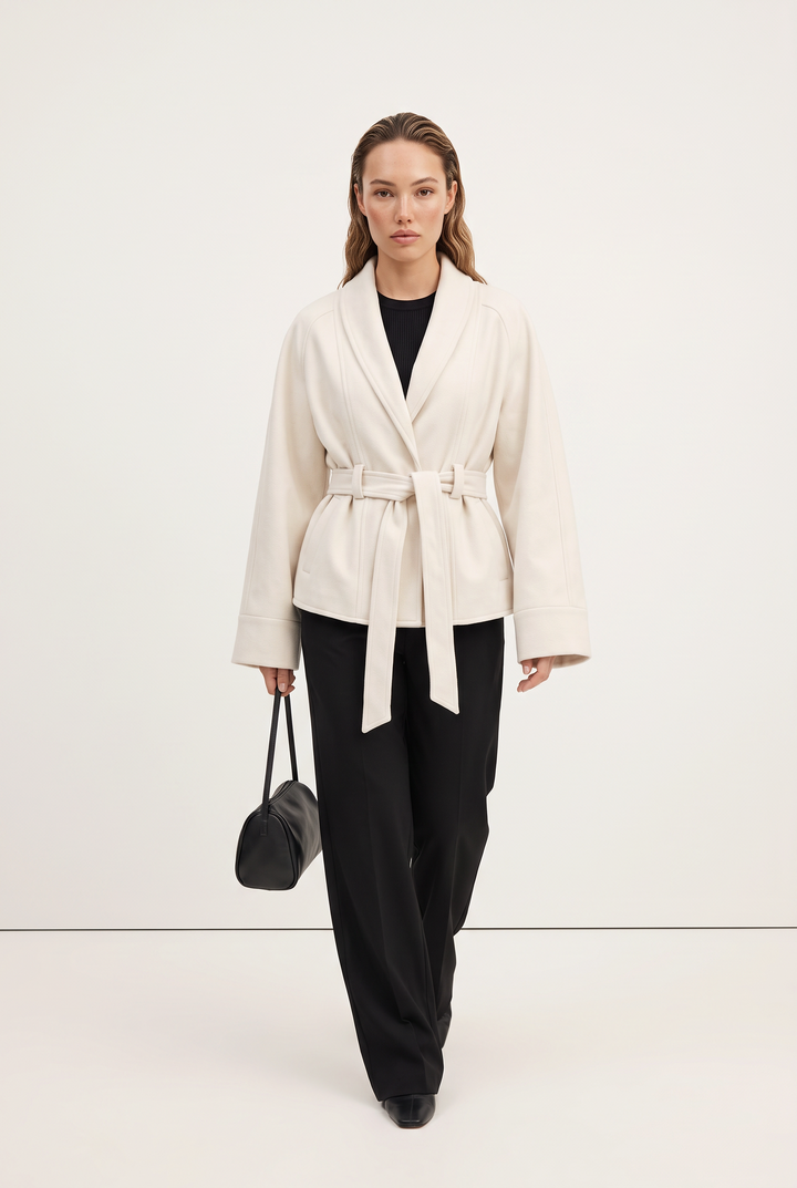 Elise Suede Belted Jacket