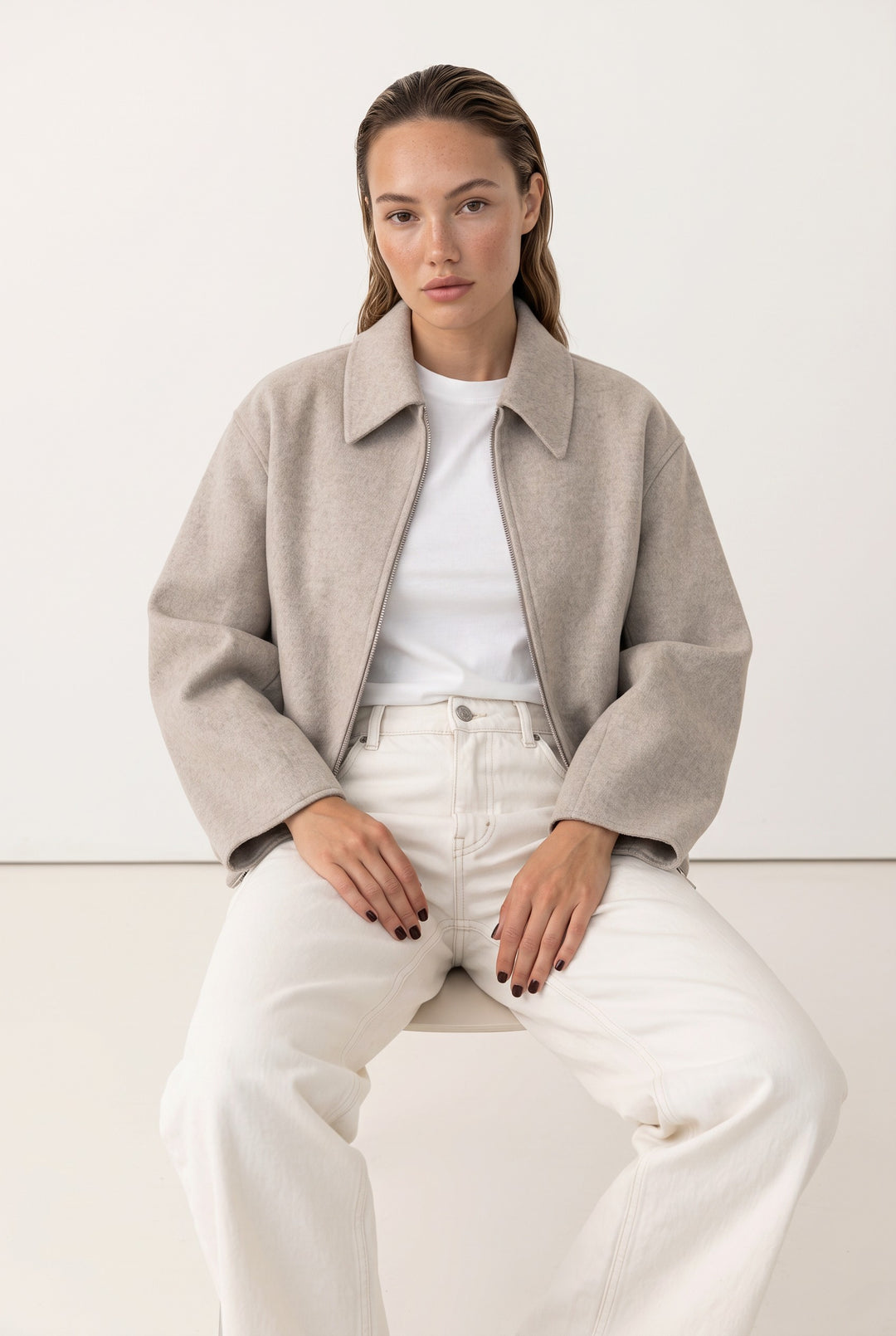Mira Cropped Zip Jacket