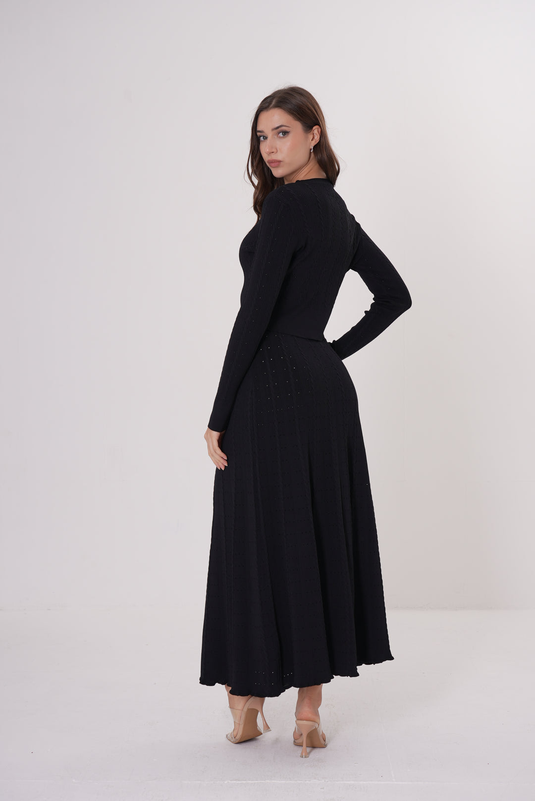 Signature Viscose Knit Round Neck Maxi Set
