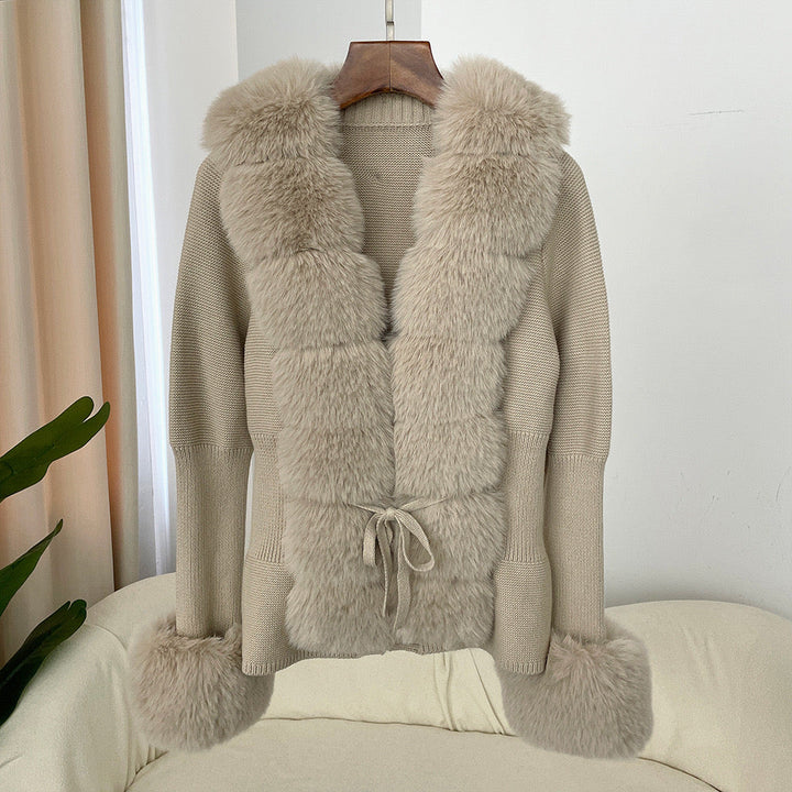 Jane Luxe Fur Knit Coat