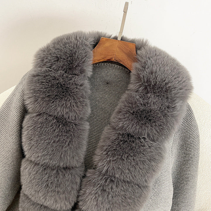 Jane Luxe Fur Knit Coat