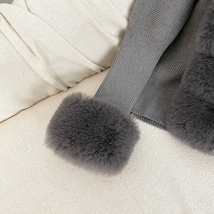 Jane Luxe Fur Knit Coat