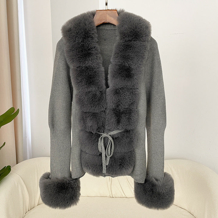 Jane Luxe Fur Knit Coat