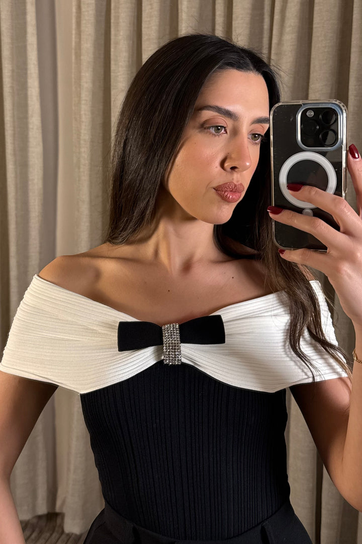 Noir Elegance Top