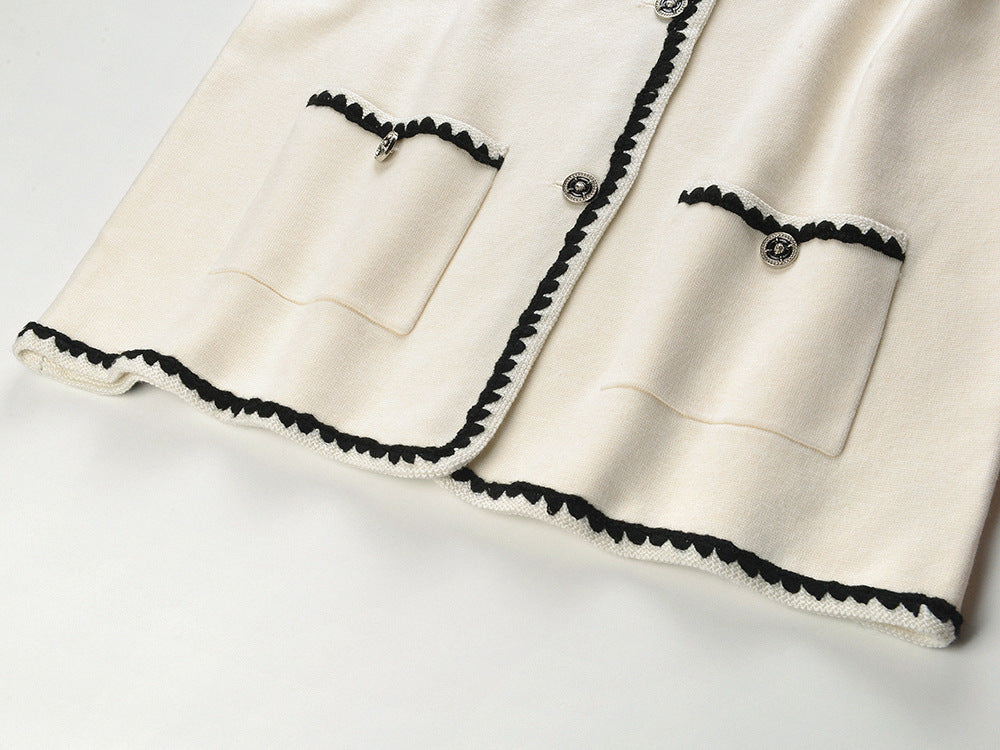 Soft Ivory Wool Cardigan