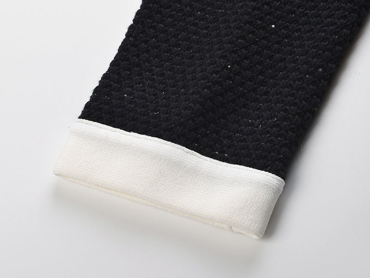 Wool Sequin Mini Dress